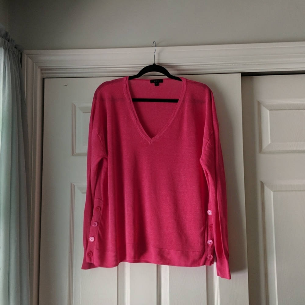 J Crew linen sweater